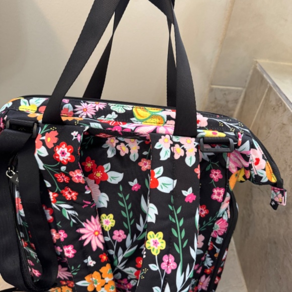 Vera Bradley Floral Baby Bag - Black and Multicolor - Picture 6 of 8